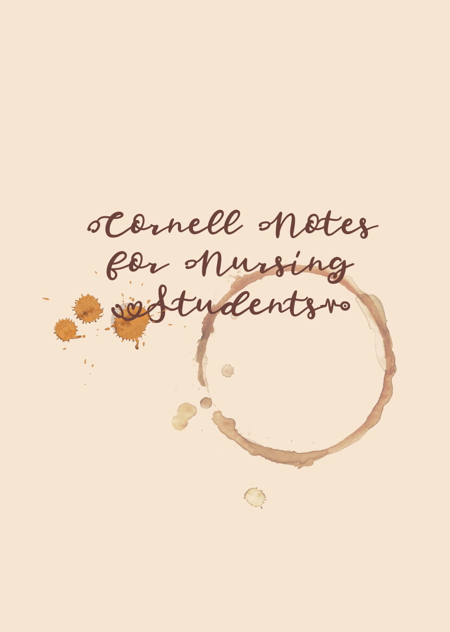 08. Cornell notes cover coffee ring