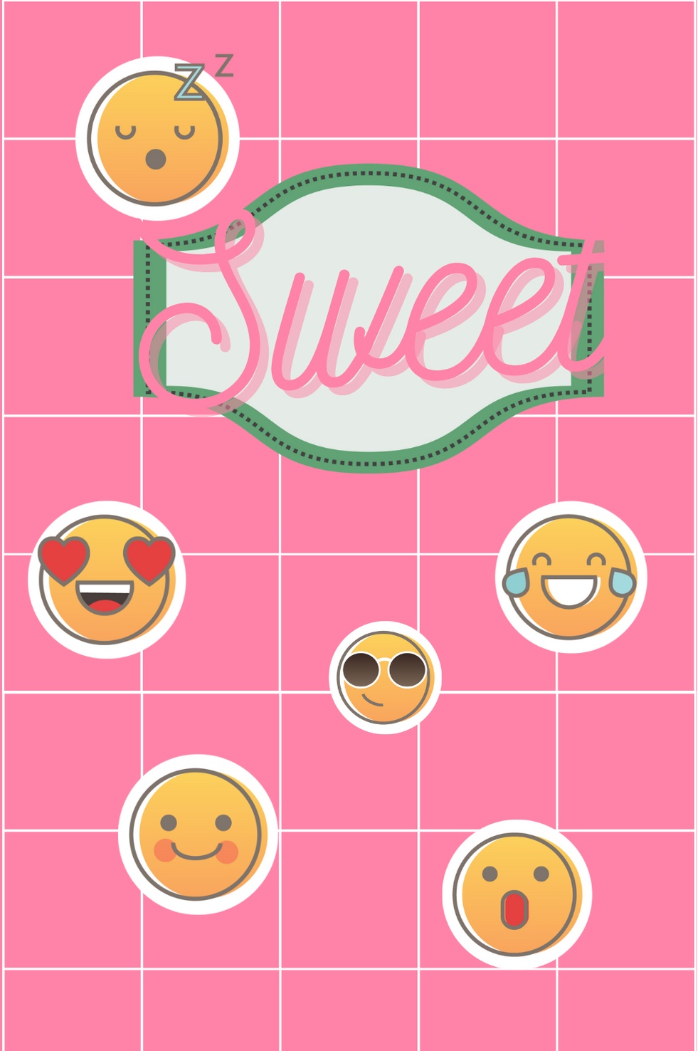 09. Rainbow emoji journal cover pink