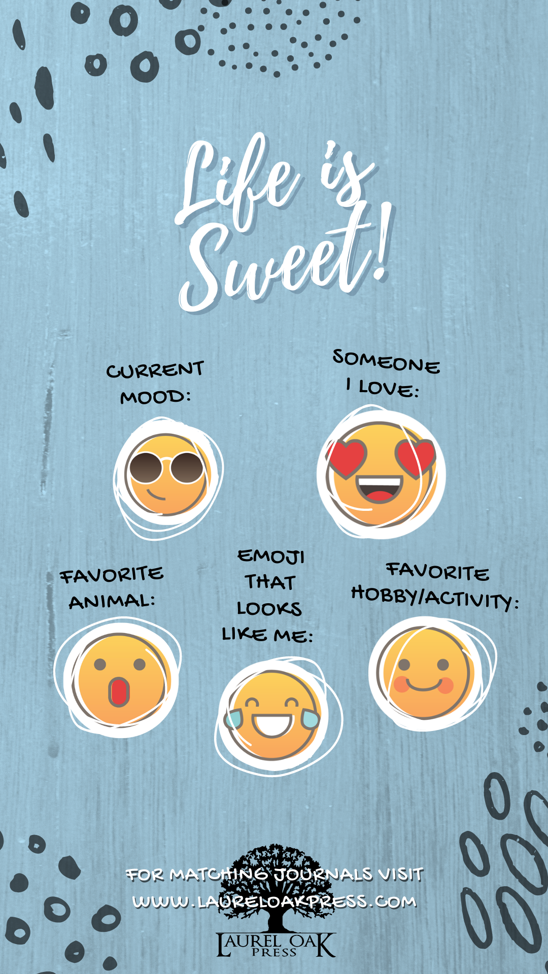 02. blue emojis life if sweet